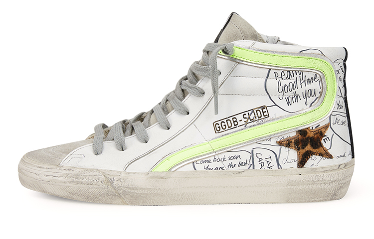 Golden Goose Hi Star 'Distressed White' GMF00115.F000379.80335