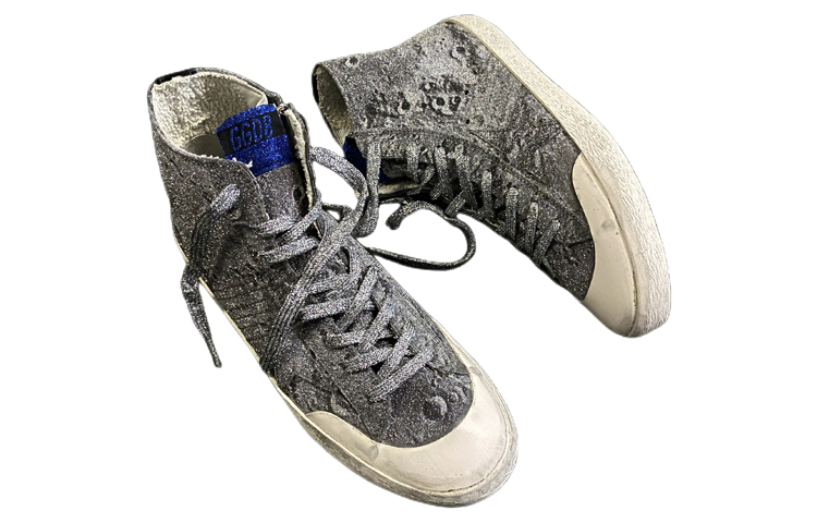 Shop Golden Goose Hi Star 'Luna Plateada' G31MS591.LAN1