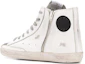 Shop Golden Goose Hi Star ''Cuir Blanc'' G36MS591.C64