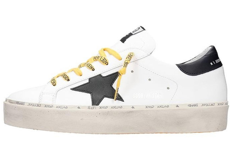 Buy Golden Goose 高帮星星运动鞋‘白黄’ GMF00118.F000391.10297
