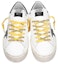 Shop Golden Goose 高帮星星运动鞋‘白黄’ GMF00118.F000391.10297