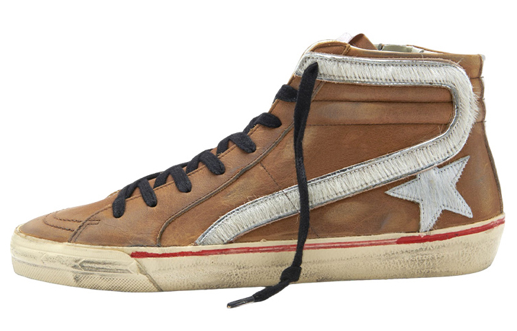 Golden Goose High-Top Lace-Up 'Distressed Brown Fashion' GMF00115.F003234.55440