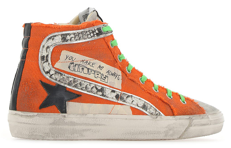 Golden Goose High-Top Sneaker 'Orange' 圖 5