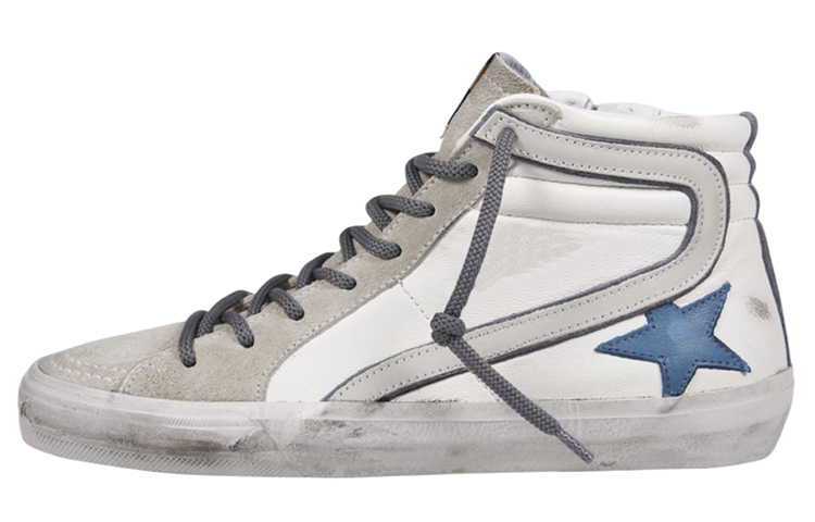 Golden Goose High-Top Sneakers 'Distressed White Velvet' GMF00115.F004112.11382