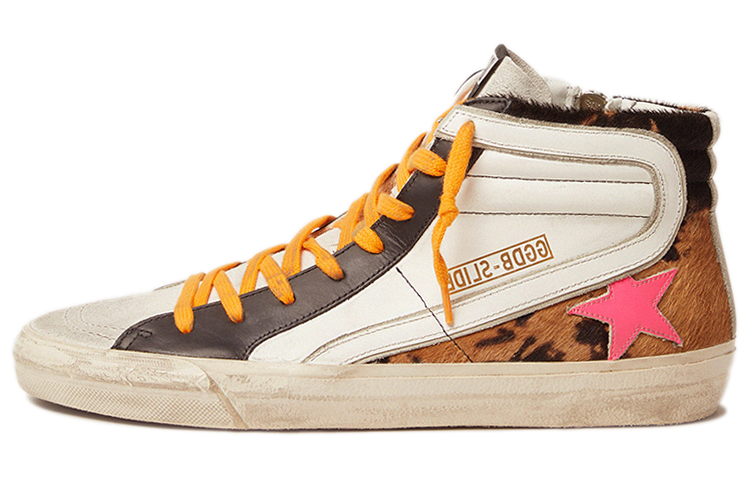 Golden Goose High-Top Sneakers 'White Brown' GMF00116.F000376.80337