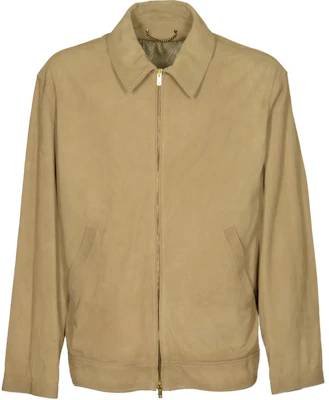 Golden Goose Khaki Solid Color Zip-Up Collar Jacket GMP01780P00142955578 Buy Golden Goose Khaki Solid Color Zip-Up Collar Jacket GMP01780P00142955578