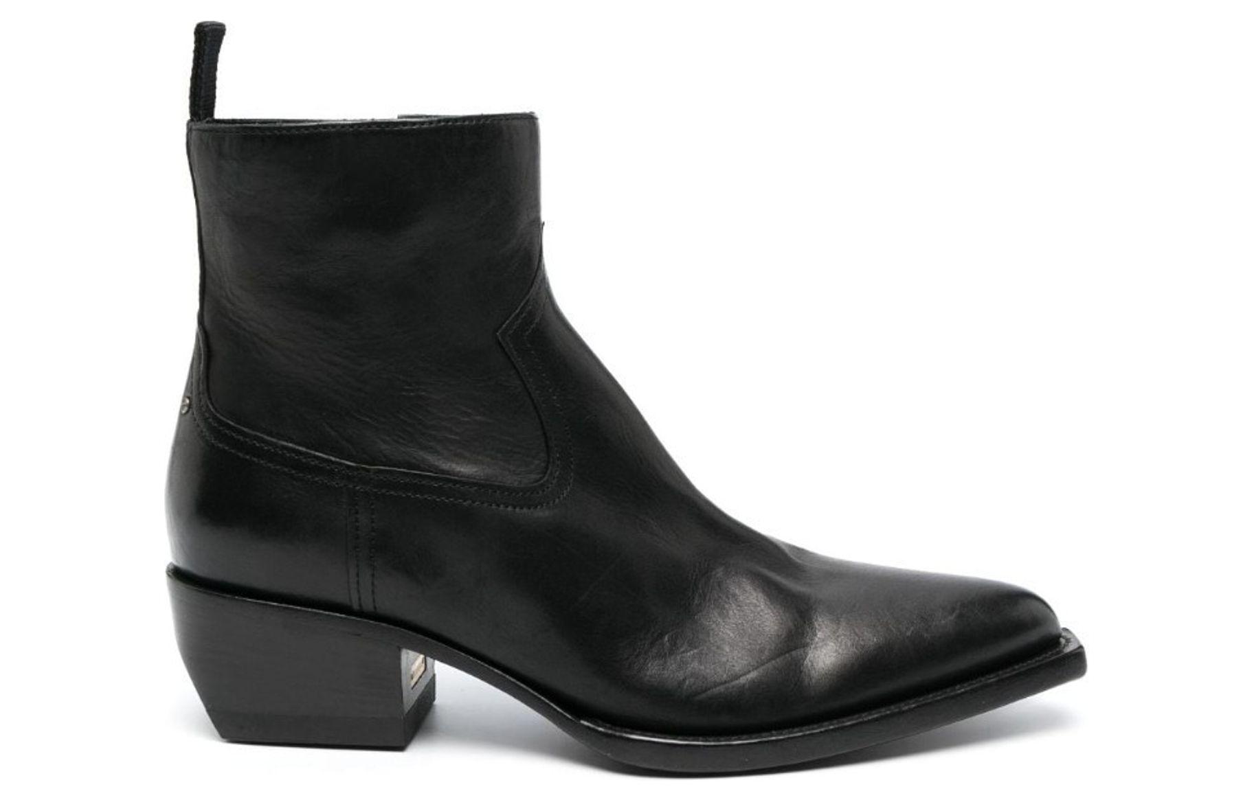 Golden Goose Leather Ankle Boots 'Versatile CMFT Black' 圖 2