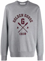 Golden Goose Letter Logo Pullover Sweatshirt Grey GMP01024P00037160314 Golden Goose Letter Logo Pullover Sweatshirt Grey GMP01024P00037160314