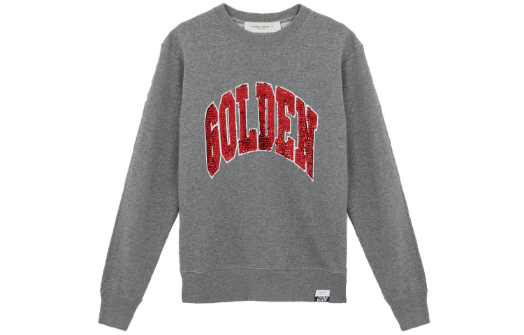 Golden Goose Logo Print Crewneck Long Sleeve Sweatshirt Unisex GMP00791P00044060267