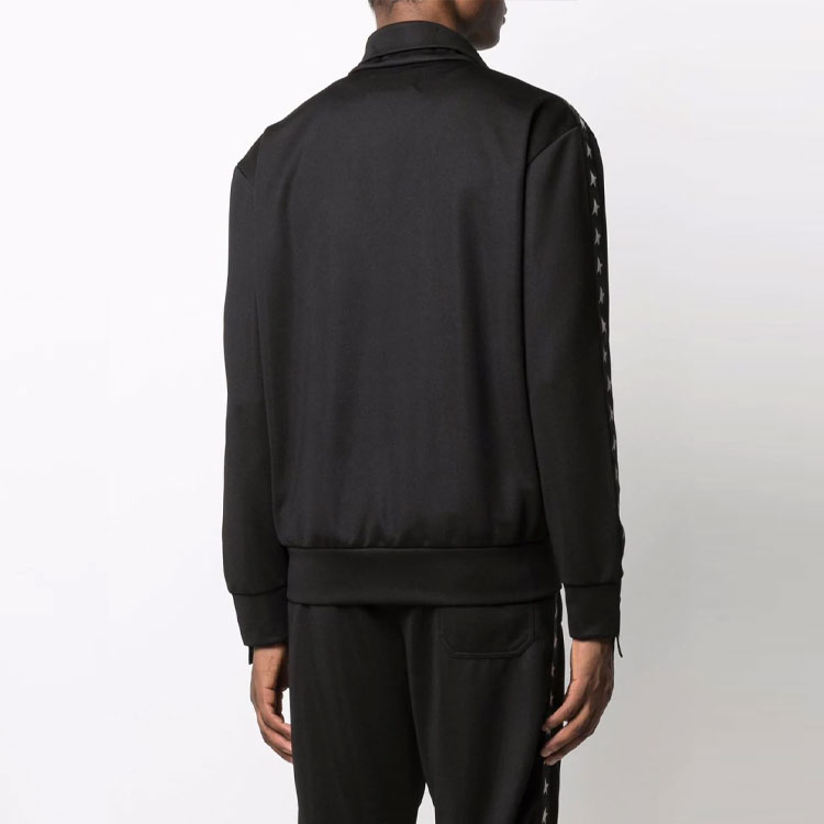 Sizing 골든구스 로고 프린트 집업 자켓 남성 블랙 GMP00875P00052080203