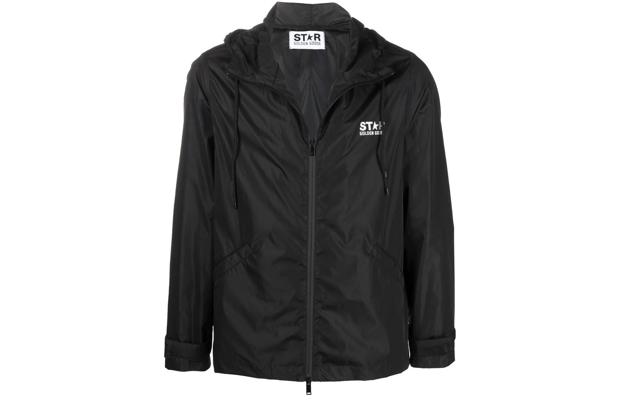 Order Golden Goose 星星印花防風外套 黑色 男裝外套 GMP01032P00059680203