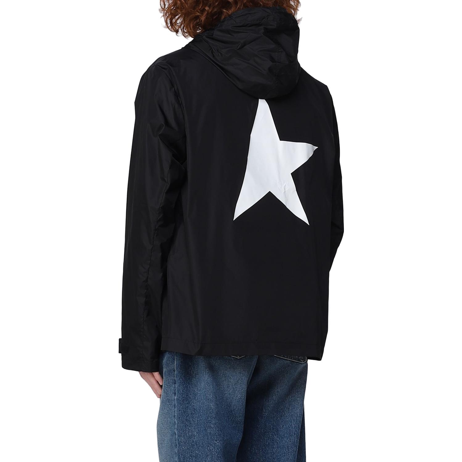 Purchase Golden Goose 星星印花防風外套 黑色 男裝外套 GMP01032P00059680203
