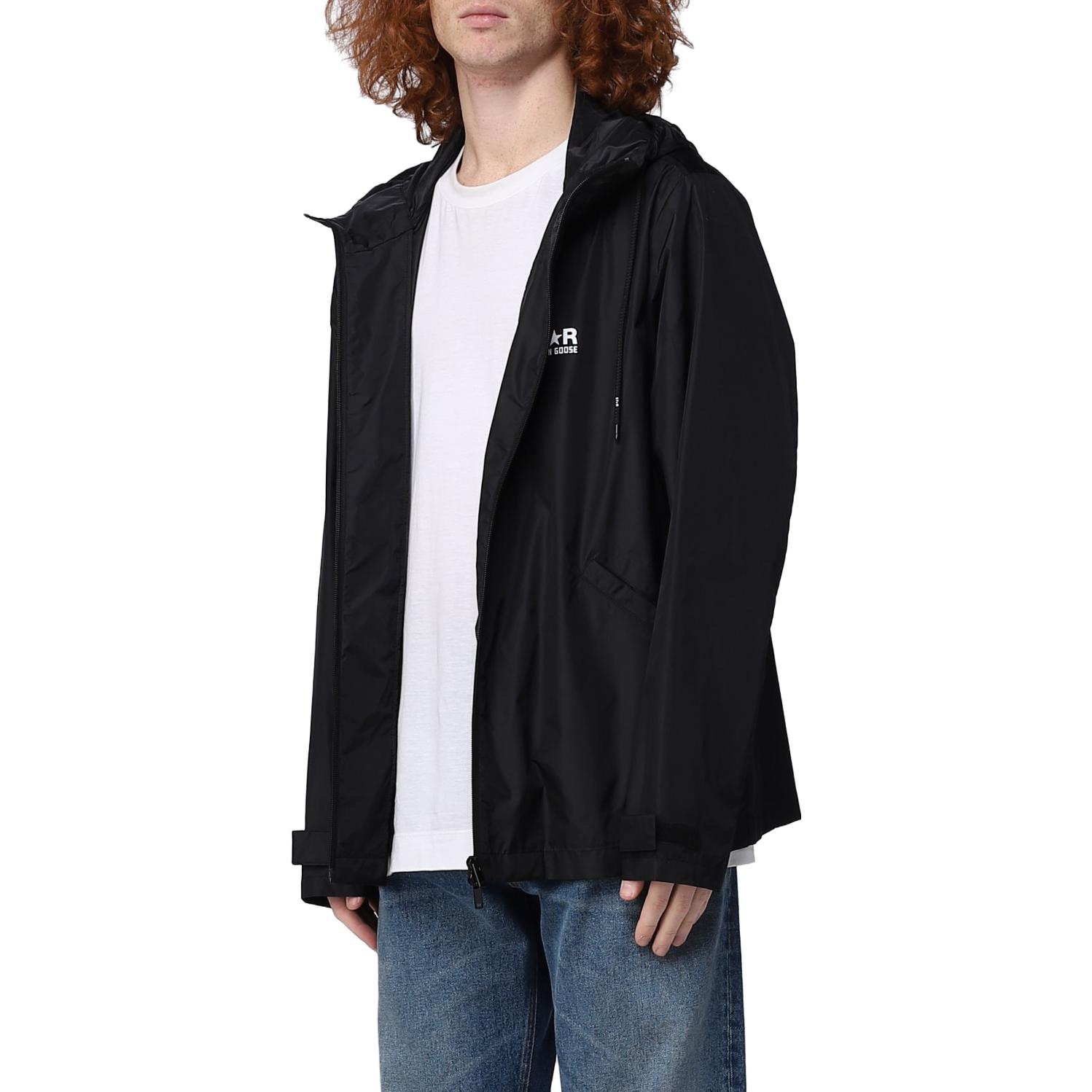 Details for Golden Goose 星星印花防風外套 黑色 男裝外套 GMP01032P00059680203