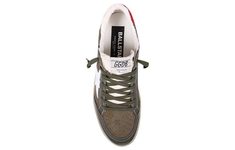 Shop Golden Goose Low-Top Lace-Up 'Green Comfort' GMF00117.F004201.35836
