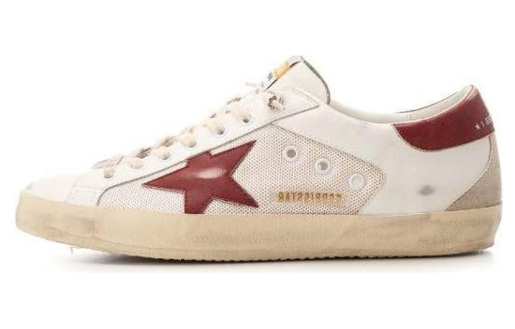Golden Goose Low Top 'Distressed Red White' GMF00104.F004794.82390