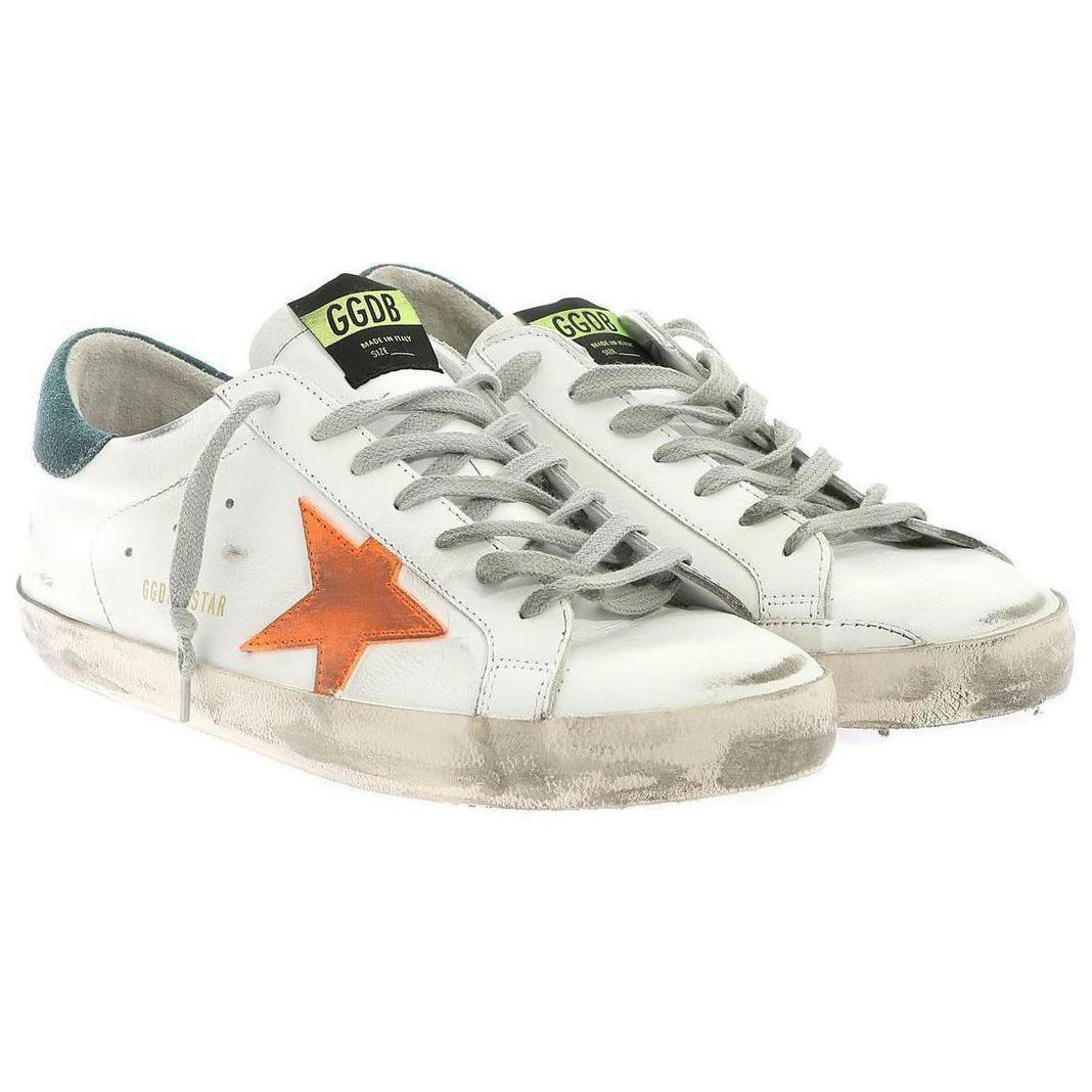 Lookbook Golden Goose Low Top 'Versátil de Moda Cuero Blanco' G36MS590.T79