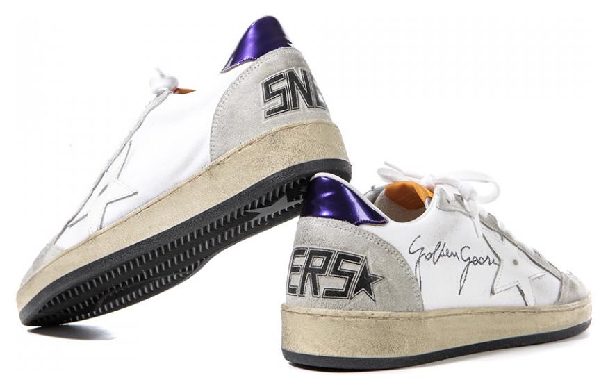 Shop Golden Goose Low Top 'Abu Putih Nyaman' G36MS592.A66