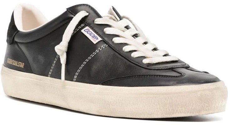 Golden Goose 小牛皮橡膠 圓頭繫帶 低筒 帆布鞋 男款 黑色 Order Golden Goose 小牛皮橡膠 圓頭繫帶 低筒 帆布鞋 男款 黑色