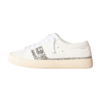 Golden Goose Low Top Lace-Up 'White Silver'
