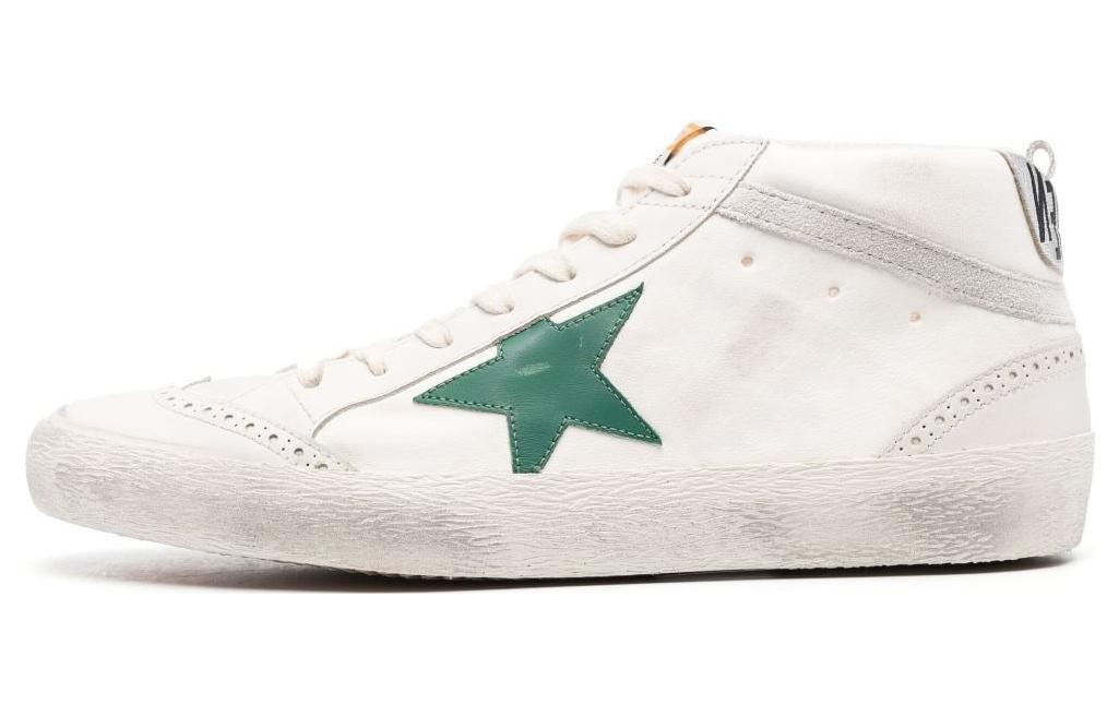 Golden Goose Mid Star 'Cream Distressed' GMF00122.F004133.15426