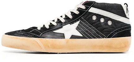 Golden Goose Mid Star 'Distressed Black' GMF00122.F003239.80203 Golden Goose Mid Star 'Distressed Black' GMF00122.F003239.80203