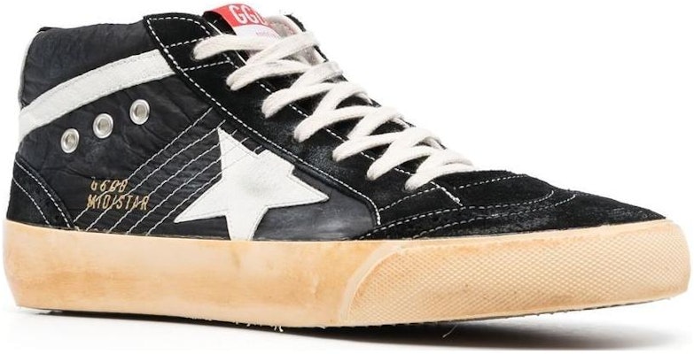 Golden Goose Mid Star 'Distressed Black' GMF00122.F003239.80203 Order Golden Goose Mid Star 'Distressed Black' GMF00122.F003239.80203