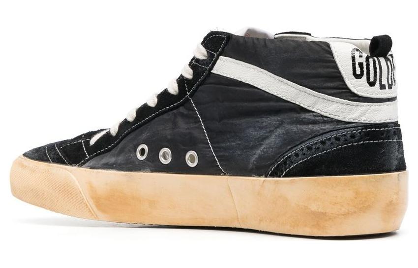 Lookbook Golden Goose Mid Star ''Abgenutzt Schwarz'' GMF00122.F003239.80203