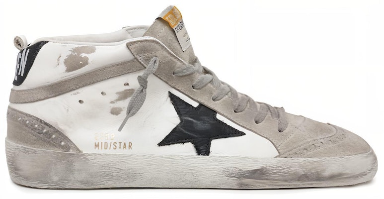 Golden Goose Mid Star 'Distressed Black White Grey' GMF00122.F001487.10599 Order Golden Goose Mid Star 'Distressed Black White Grey' GMF00122.F001487.10599