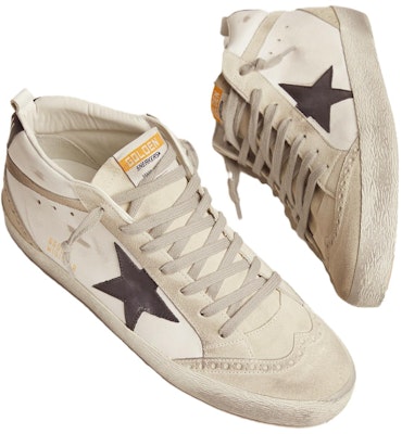 Golden Goose Mid Star 'Distressed Black White Grey' GMF00122.F001487.10599 Lookbook Golden Goose Mid Star 'Distressed Black White Grey' GMF00122.F001487.10599