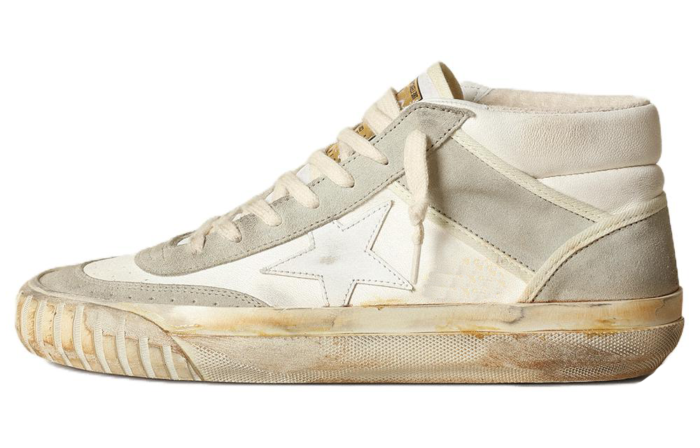 Golden Goose Mid Star 'Distressed White' GMF00408.F003449.10276