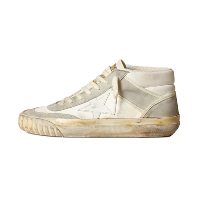 Golden Goose Mid Star 'Distressed White'