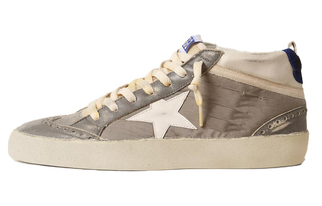 Golden Goose Mid Star 'Grey Lace-Up' GMF00123.F004592.60437