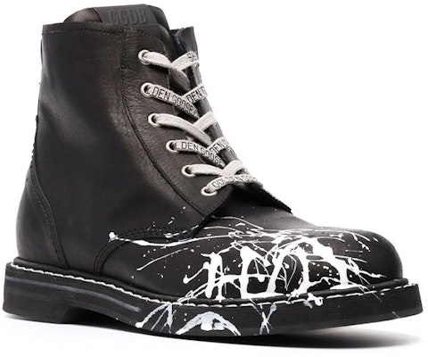 Golden Goose Mid Star 'Hand-Painted Black Print' GMF00183.F000933.80703 Order Golden Goose Mid Star 'Hand-Painted Black Print' GMF00183.F000933.80703