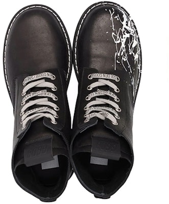 Golden Goose Mid Star 'Hand-Painted Black Print' GMF00183.F000933.80703 Shop Golden Goose Mid Star 'Hand-Painted Black Print' GMF00183.F000933.80703