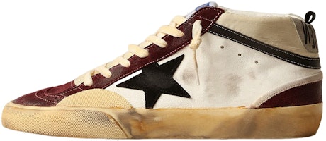 Golden Goose Mid Star 'White Red Distressed' GMF00460.F004009.82103 Golden Goose Mid Star 'White Red Distressed' GMF00460.F004009.82103