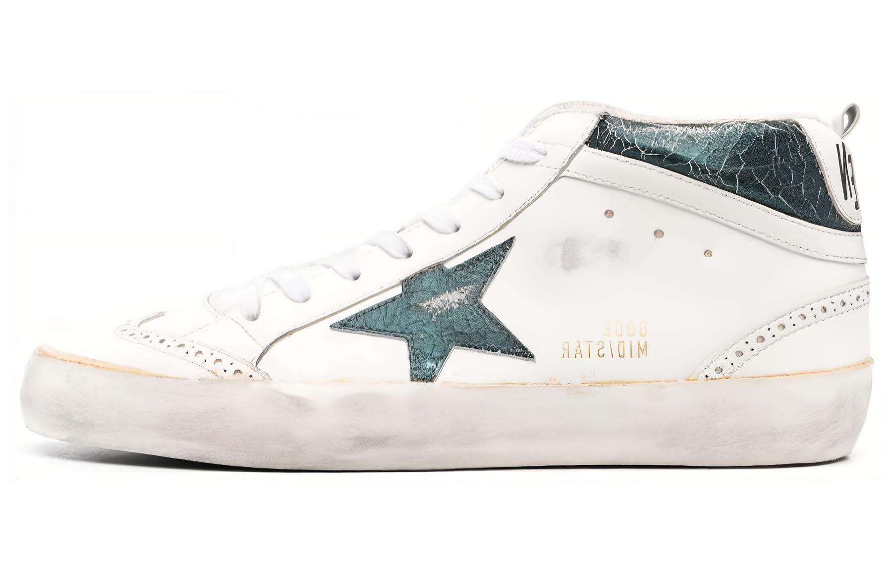 Golden Goose Mid Top 'Cracked White Vintage' GMF00123.F004532.11488