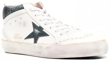 Order Golden Goose 小牛皮 老化處理 裂紋效果 中筒 休閒鞋 男款 白色