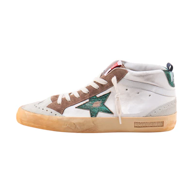 Golden Goose Mid Top Leather Sneakers 'White Fashion'