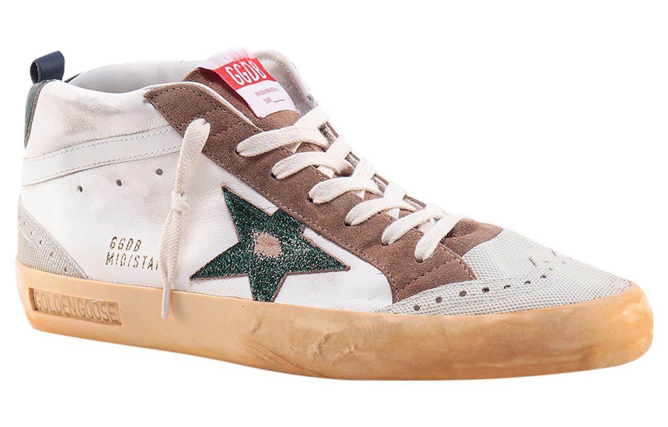 Golden Goose Mid Top Leather Sneakers 'White Fashion' 圖 2
