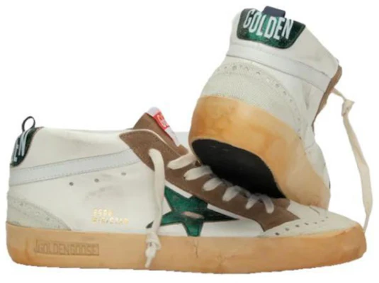 Golden Goose Mid Top Leather Sneakers 'White Fashion' GMF00122.F003356.11229 Shop Golden Goose Mid Top Leather Sneakers 'White Fashion' GMF00122.F003356.11229