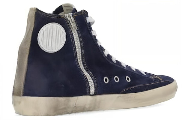 Golden Goose Mid Top Sneaker 'Blue Leather' GMF00113.F004748.50787 Lookbook Golden Goose Mid Top Sneaker 'Blue Leather' GMF00113.F004748.50787