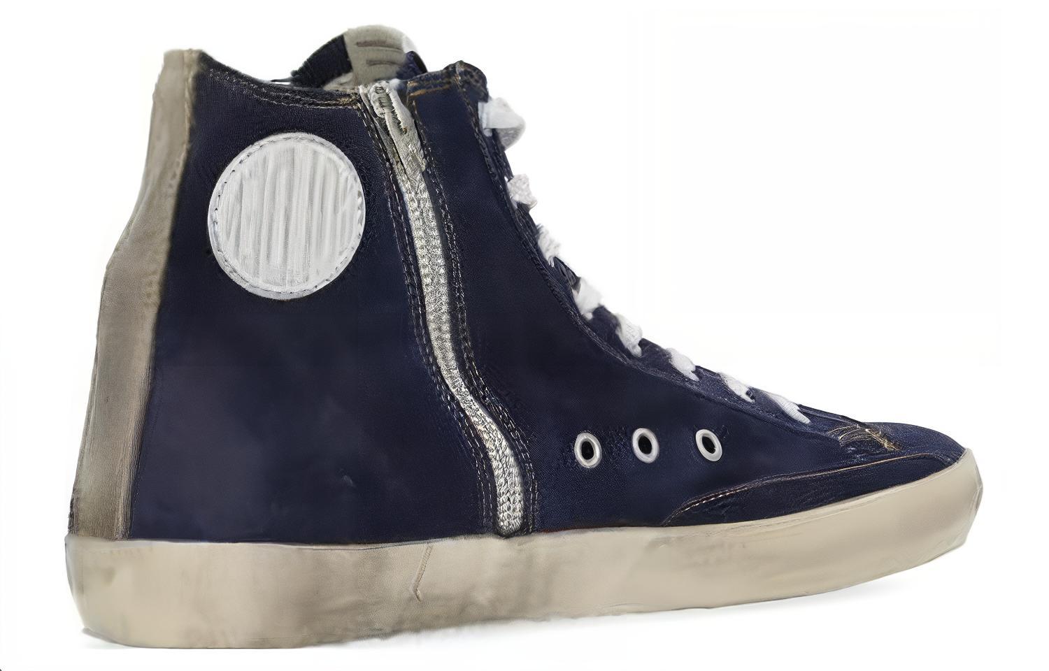 Lookbook Golden Goose Sneaker Mid Top ''Pelle Blu'' GMF00113.F004748.50787