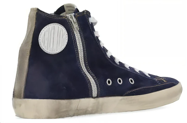 Golden Goose Sneaker Mid Top ''Pelle Blu'' GMF00113.F004748.50787 Lookbook Golden Goose Sneaker Mid Top ''Pelle Blu'' GMF00113.F004748.50787