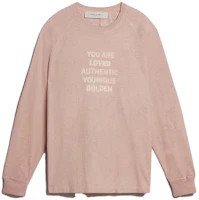 Golden Goose Pink Crewneck Sweatshirt with Letter Print for Men GMP01461P00120425691 Golden Goose Pink Crewneck Sweatshirt with Letter Print for Men GMP01461P00120425691
