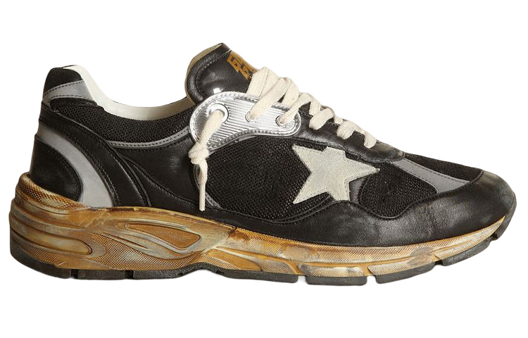 Order 金鹅复古跑步鞋 黑灰 GMF00199.F003270.90282