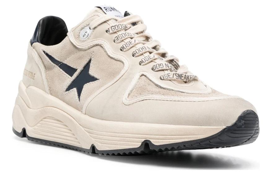 Order Golden Goose Running Sole 'Beige Black Distressed' GMF00481.F004100.60402