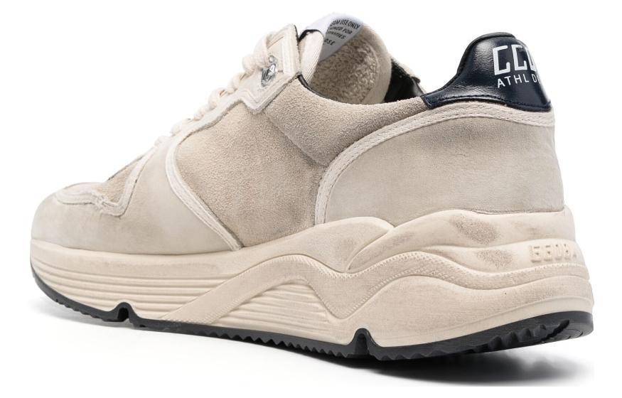 Shop Golden Goose Running Sole 'Beige Black Distressed' GMF00481.F004100.60402
