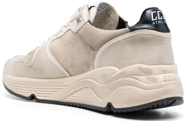 Golden Goose Running Sole 'Beige Black Distressed' GMF00481.F004100.60402 Shop Golden Goose Running Sole 'Beige Black Distressed' GMF00481.F004100.60402