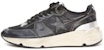 Golden Goose Running Sole 'Hitam Kulit Rendah-Atas' GMF00390.F003358.90179