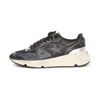 Golden Goose Running Sole 'Black Leather Low-Top'